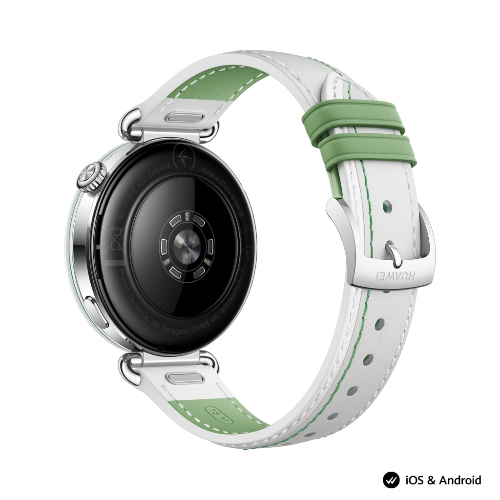 Смарт часовник Huawei Watch GT7 &nbsp;Konsu-B39LG White and Green Composite Leather